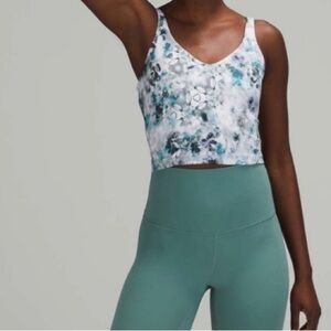 Lululemon Align Tank Women’s 10 Kaleidofloral Multi Blue